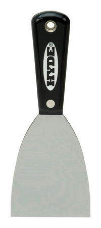 Hyde Black & Silver 3 In. W Carbon Steel Chiseled-Edge Paint Scraper