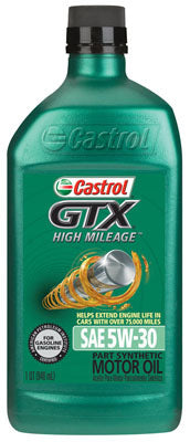 GTX Motor Oil, High-Mileage, 5W-30, 1-Qt. (Pack of 6)