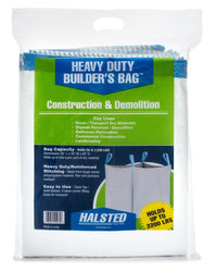 Halsted Heavy Duty Builders Bag Plastic Open Top Garbage Can 200 gal. Capacity 40 Hx35 Wx35 D in.