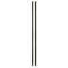 Honey Can Do 72 in. H x 1 in. W x 1 in. D Steel Shelf Pole with Leg Levelers Black