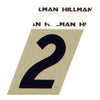 Hillman 1.5 in. Reflective Black Metal Self-Adhesive Number 2 1 pc (Pack of 6)