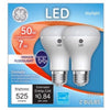 GE R20 E26 (Medium) LED Bulb Daylight 50 Watt Equivalence 2 pk