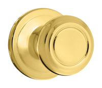 Kwikset Cameron Polished Brass Passage Lockset 1-3/4 in.