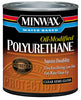 Minwax Transparent Semi-Gloss Clear Deep Base Latex Oil-Modified Polyurethane 1 qt.