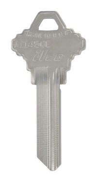 Hillman Traditional Key House/Office Universal Key Blank Single  For Schlage (Pack of 10).