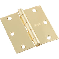 SPB512 3" SQR Hinge 1/pk - Polished Brass