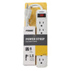 Prime 1.5 ft. L 6 outlets Power Strip White