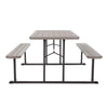 Cosco Plastic Brown 72 in. Rectangle Foldable Picnic Table