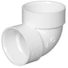 Charlotte Pipe Schedule 40 3 in. Hub X 3 in. D Hub PVC Elbow 1 pk