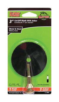 Gator 3 in. D X 3/8 in. Aluminum Oxide Metal Cut-Off Blade 1 pc