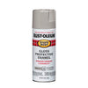 Rust-Oleum Stops Rust Gloss Pewter Gray Protective Enamel Spray Paint 12 oz. (Pack of 6)