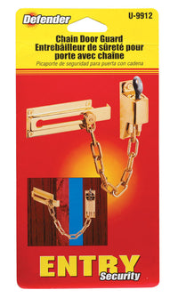 Prime-Line 3.25 in. L Bright Brass Brass Chain Door Guard