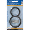 Hillman Distinctions 5 in. Black Metal Screw-On Number 8 1 pc (Pack of 3)