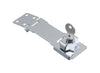 National Hardware Silver Chrome-Plated Zinc Keyed Hasp Lock 4-1/2 L in. with Mounting Screws