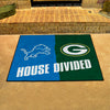 NFL House Divided - Lions / Packers House Divided Rug