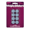 Magic Sliders Gray 1 in. Adhesive Plastic Sliding Discs 8 pk