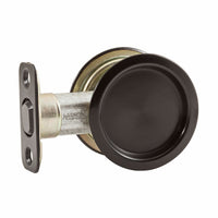 National Hardware Oil Rubbed Bronze Black Steel Pocket Door Pull