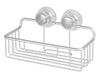 iDesign Metro 5.69 in. H X 4.89 in. W X 10 in. L Silver Suction Basket