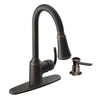 Moen Bayhill One Handle Bronze Pull-Down Kitchen Faucet