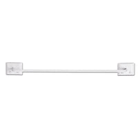 Decko White Towel Bar 12 in. L Steel