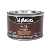 Old Masters Semi-Transparent American Walnut Oil-Based Gel Stain 1 pt. (Pack of 4)