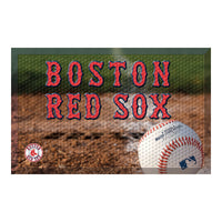 MLB - Boston Red Sox Rubber Scraper Door Mat