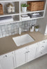 Liven Dual Mount Laundry Sink  - White