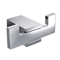 CHROME DOUBLE ROBE HOOK