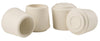 Softtouch Rubber Leg Tip White Round .5 in. W X 1.25 in. L 4 pk