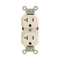 Leviton 20 amps 125 V Duplex Light Almond Outlet 5-20R 1 pk