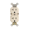 Leviton 20 amps 125 V Duplex Light Almond Outlet 5-20R 1 pk