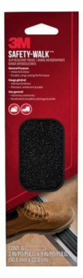 3M Safety-Walk Black Anti-Slip Tape 2 in. W X 9 in. L 6 pk