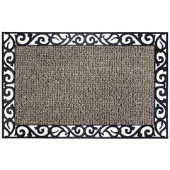 GrassWorx Clean Machine 24 in. W X 36 in. L Brown Wrought Iron AstroTurf  Door Mat