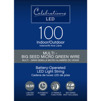 Celebrations LED Micro Dot/Fairy Multicolored 100 ct String Christmas Lights 16.5 ft. (Pack of 12)