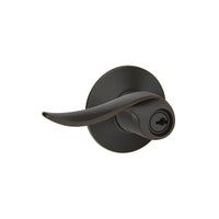 Schlage Sacramento Aged Bronze Keyed Entry Lever 1-3/4 in.