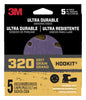 3M Hookit 5 in. Ceramic Hook and Loop Ultra Durable Sanding Disc 320 Grit Ultra Fine 5 pk