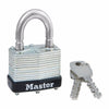 Master Lock 1-1/16 in. H x 1 in. W x 1-3/4 in. L Laminated Steel Warded Locking Padlock 1 pk Keyed Alike