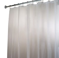 iDesign 72 in. H X 108 in. W Frosted Eva Shower Curtain Liner Polyester