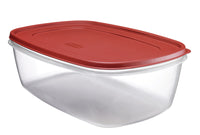 Rubbermaid 2.5 gal Clear/Red Food Storage Container 1 pk (Pack of 2)