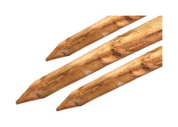 Bond Manufacturing 10 ft. H X 2-1/4 in. W X 2.25 in. D Brown Wood Lodge Pole and Tree Stakes (Pack of 6)