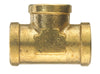 Pipe Fittings, Tee, Lead-Free Rough Brass, 3/8-In.