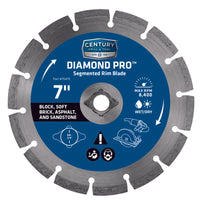 CENTURY DRILL 7 in. Dia. Segmented Rim Diamond Saw Blade 1 pc.