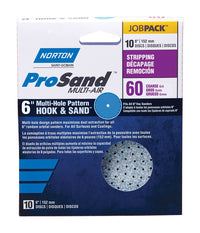 Norton ProSand 6 in. Zirconia Alumina Hook and Loop H831 Sanding Disc 60 Grit Coarse 10 pk