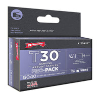 Arrow T30 1/2 in. W X 1/4 in. L 22 Ga. Wide Crown Thin Wire Staples 5040 pk