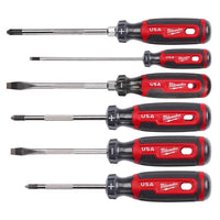 Milwaukee Phillips & Slotted Made In USA Screwdriver Set 6 pc