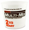 Leaktite Clear 2.5 qt Multi-Mix Container (Pack of 25).