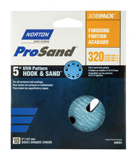 Norton ProSand 5 in. Ceramic Alumina Hook and Loop Sanding Disc 320 Grit Extra Fine 10 pk