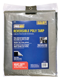 Projex 12 ft. W X 20 ft. L Heavy Duty Polyethylene Reversible Tarp Black/Silver