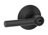 Schlage Broadway Matte Black Privacy Lever Right or Left Handed