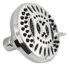 PlumbCraft Chrome Plastic 6 settings Showerhead 2 gpm